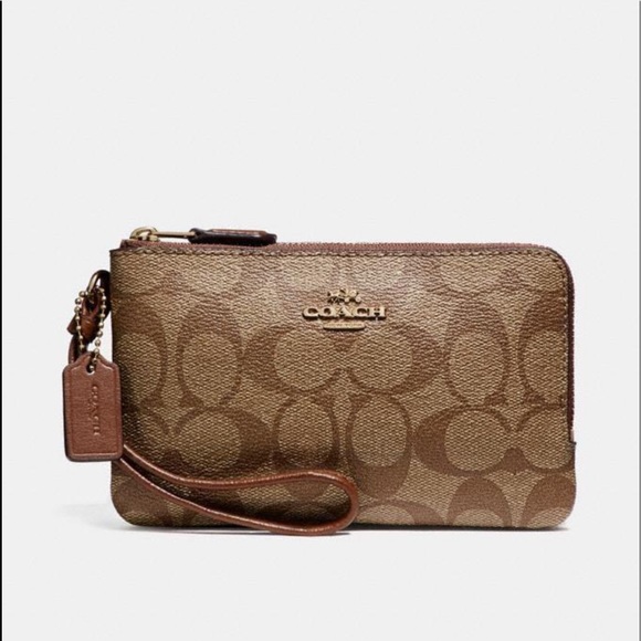 LG Coach Wristlet- Tan